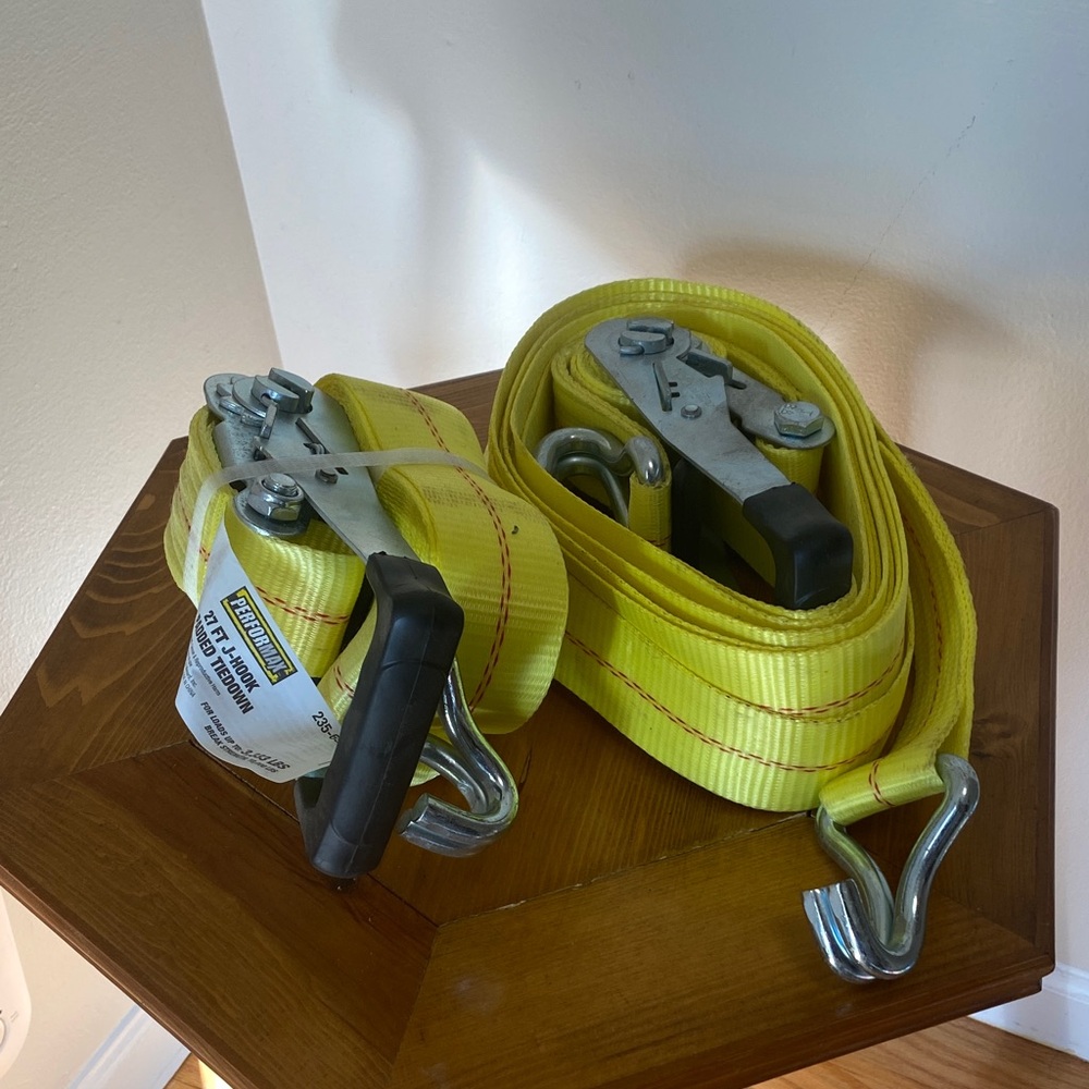 Performax Yellow Padded Tie Down with J-Hook